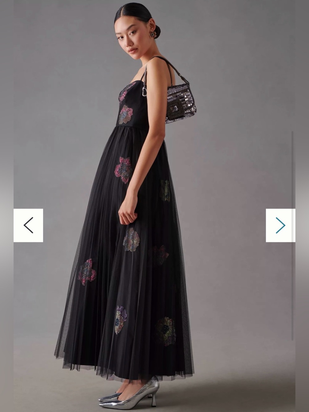 Geisha Designs Floral Tulle Corset Dress - Picture 11 of 12